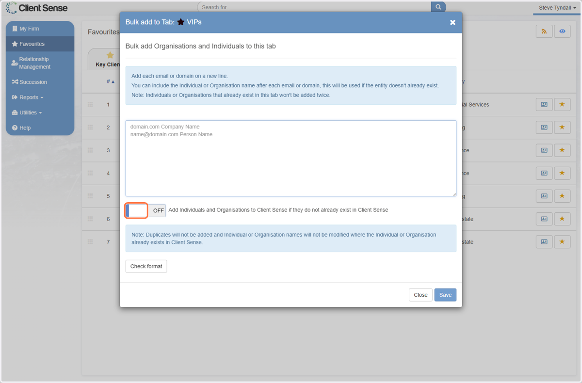 Importing a list