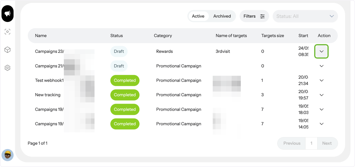 Access Campaign Options