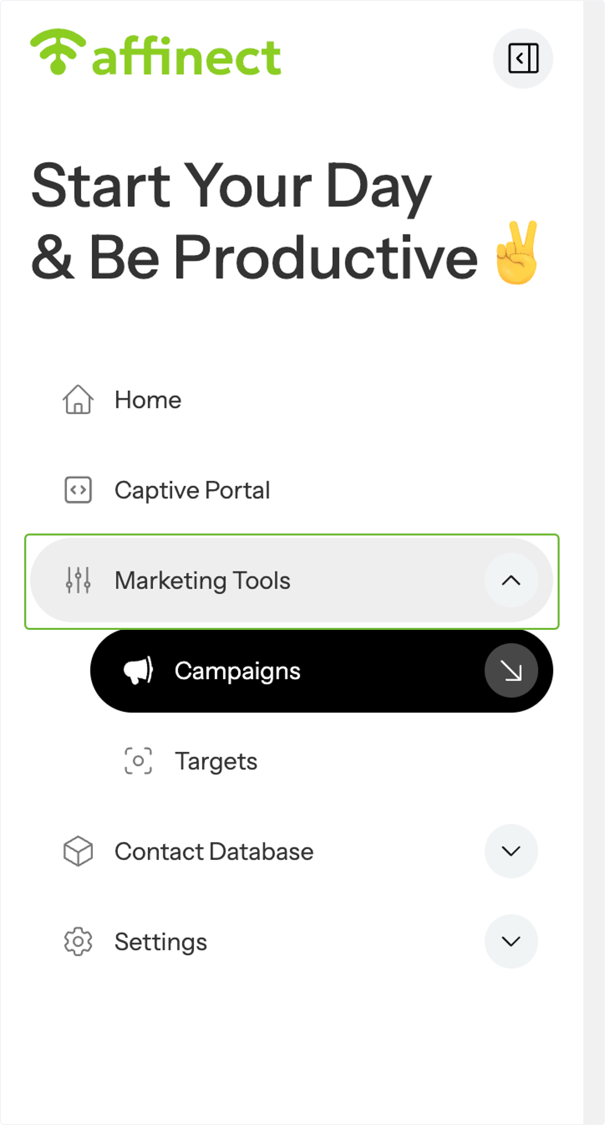 Go to Marketing Tools.
