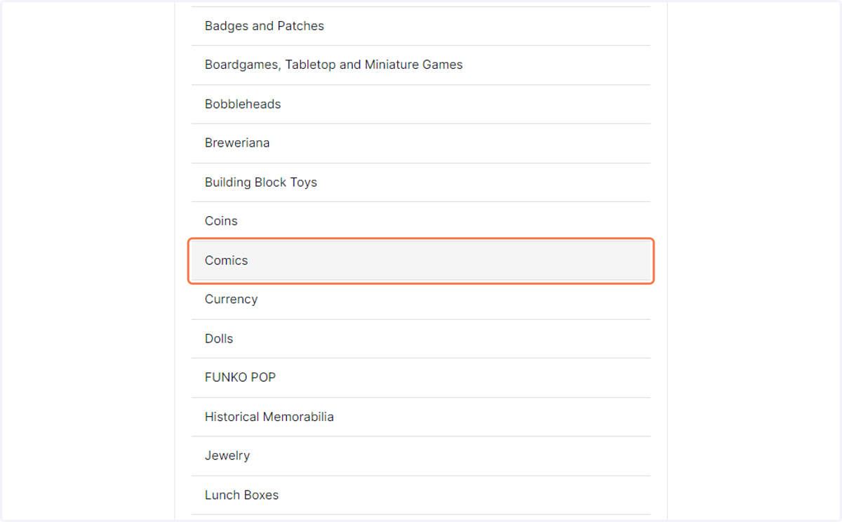 Select a Caregory