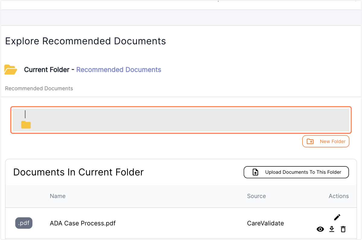Your new folder will now reflect on the main page along with other folders created.
