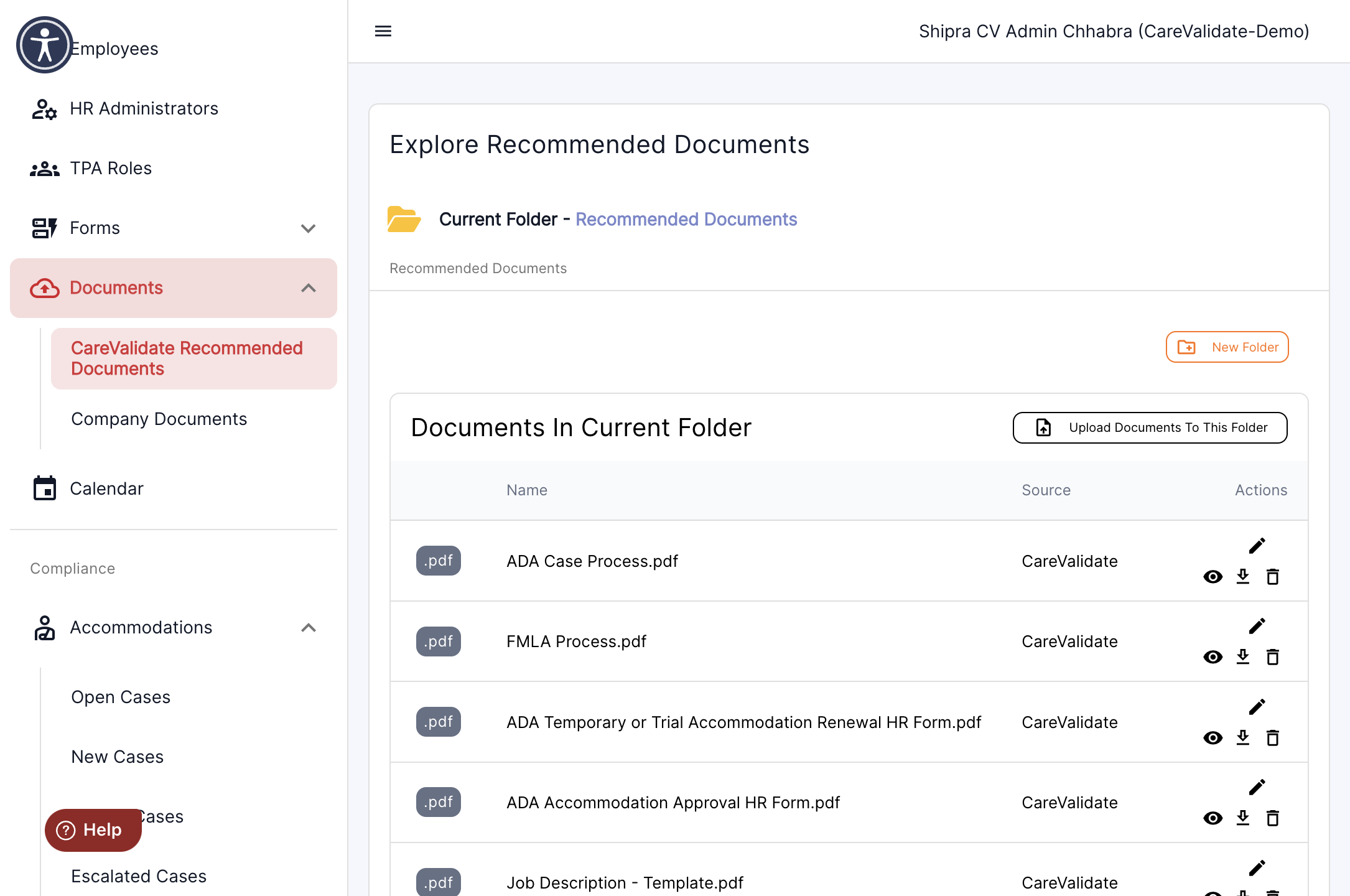 From the drop down menu, select the category of desired forms