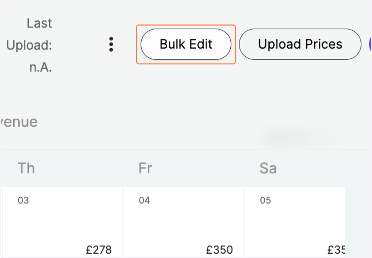 Navigate to "Bulk Edit" on the top right