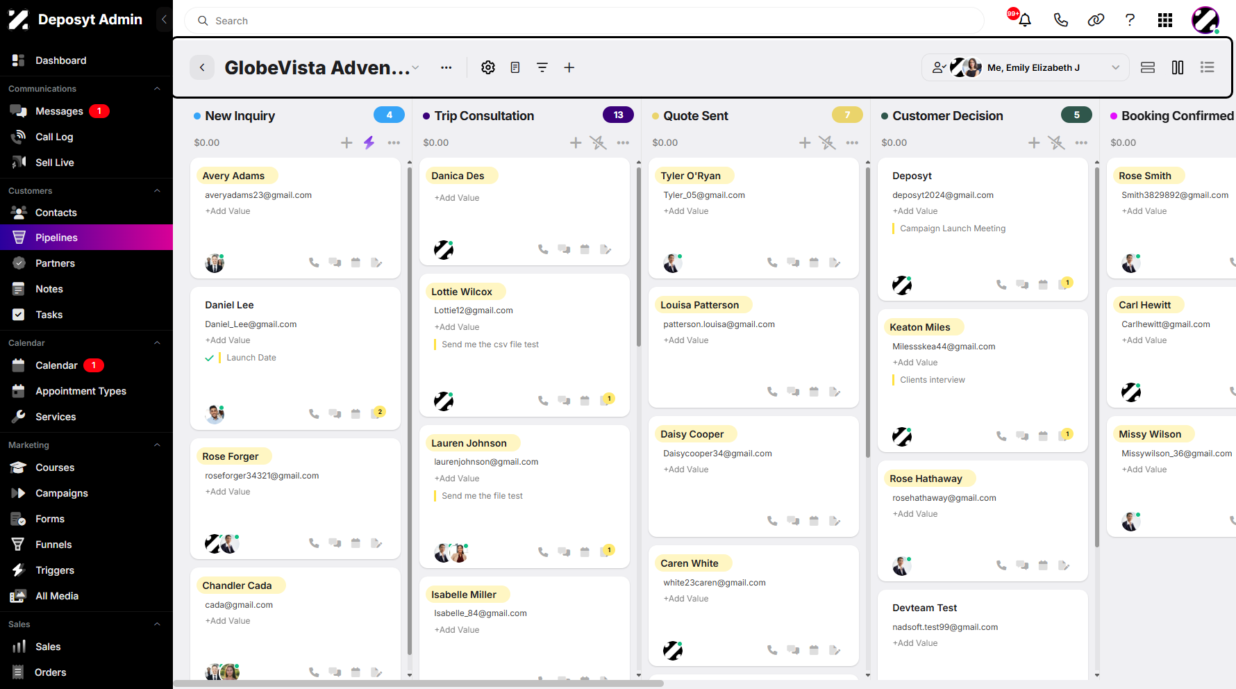 Step 1: From the selected pipeline, you will see a navigation button above the stage on the right-hand side.