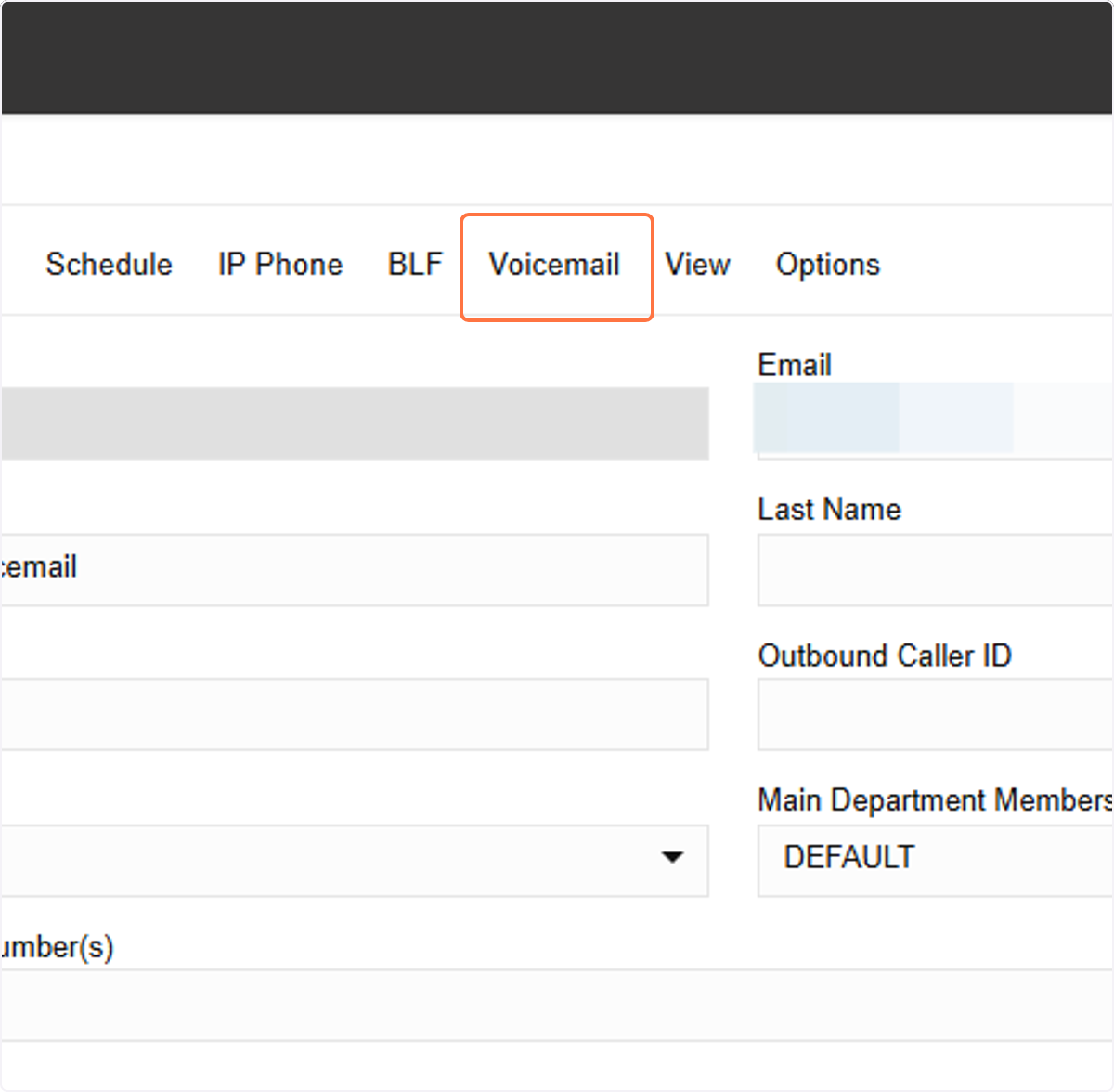 Setting a company-wide voicemail message