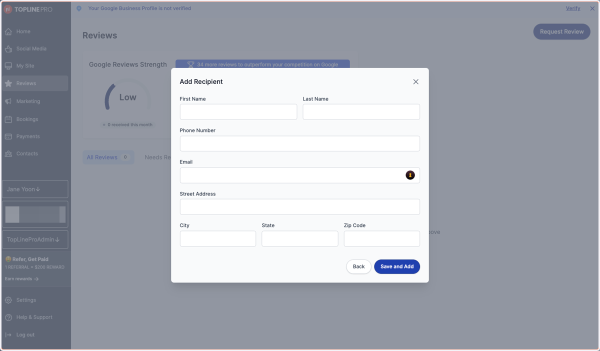Click Save and Add