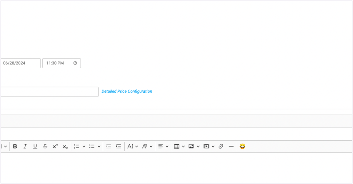 Upload an agenda for your event