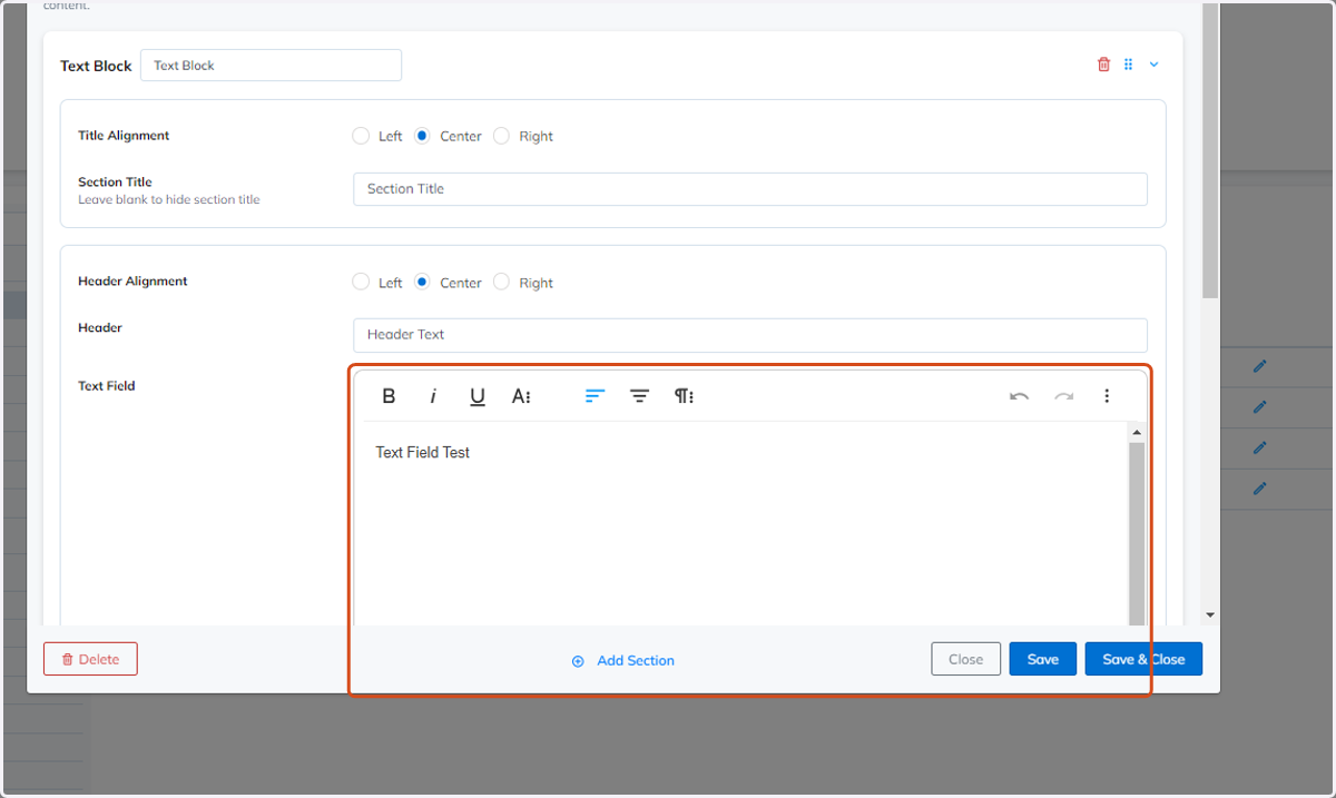 Fill in the Text Field