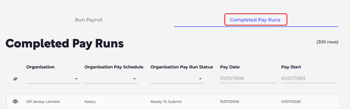 Firstly, please navigate to the Payroll screen