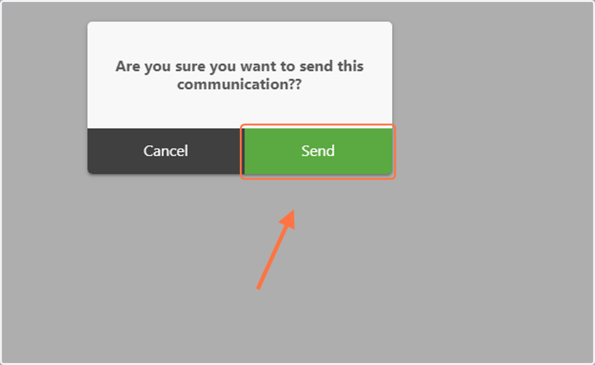 Then click, 'Send'. This communication will now be resent to any employee on the census that did not receive it the first time it was sent.
