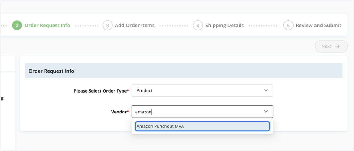 Select Amazon Punchout