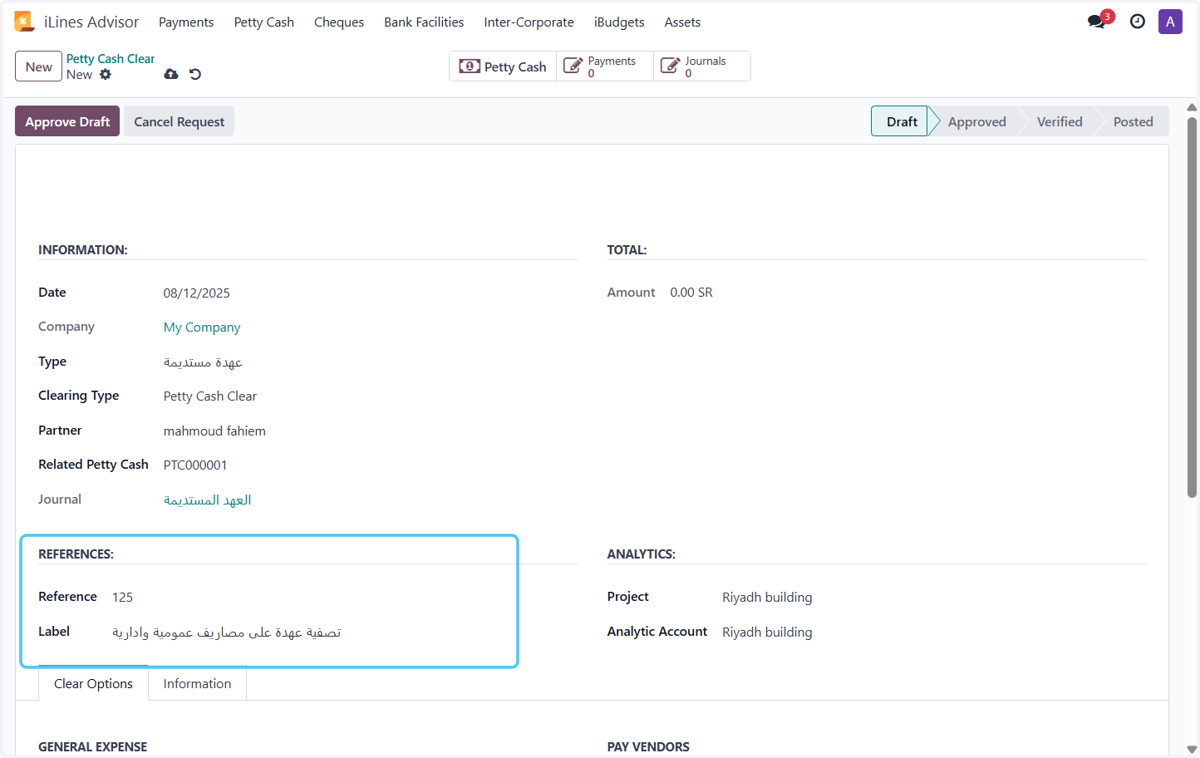 Writing the reference and label
