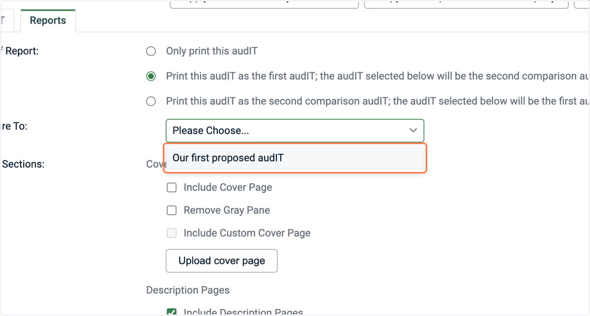 Click on Our first proposed audIT