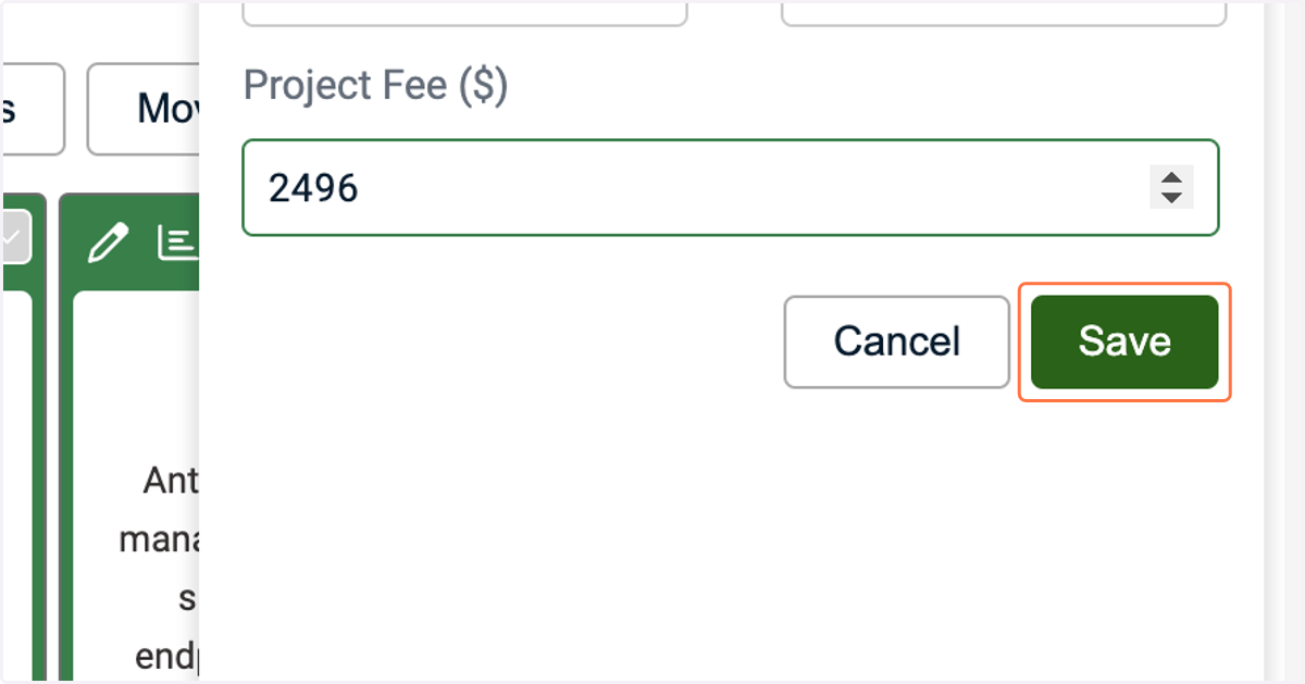 Click on Save