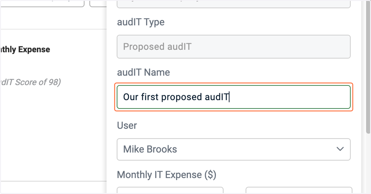 Change the name of your new plan