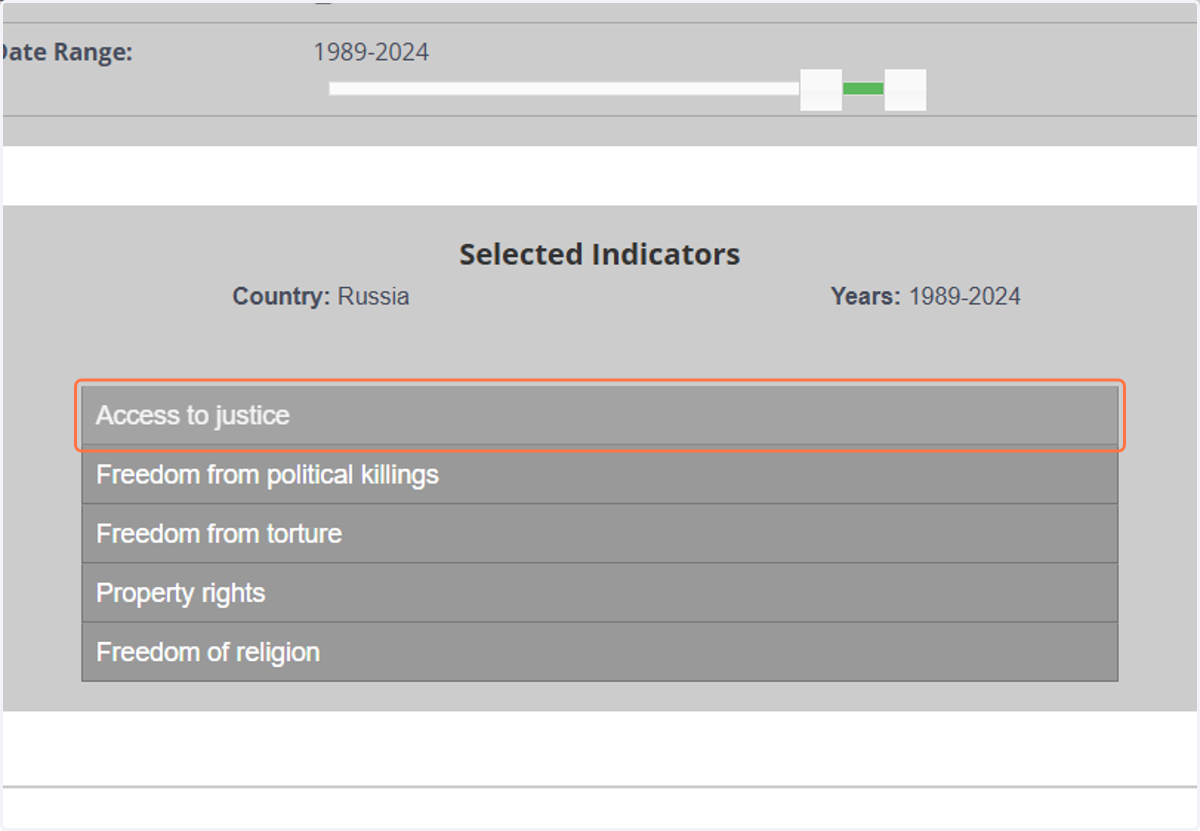 Click on Access to justice
