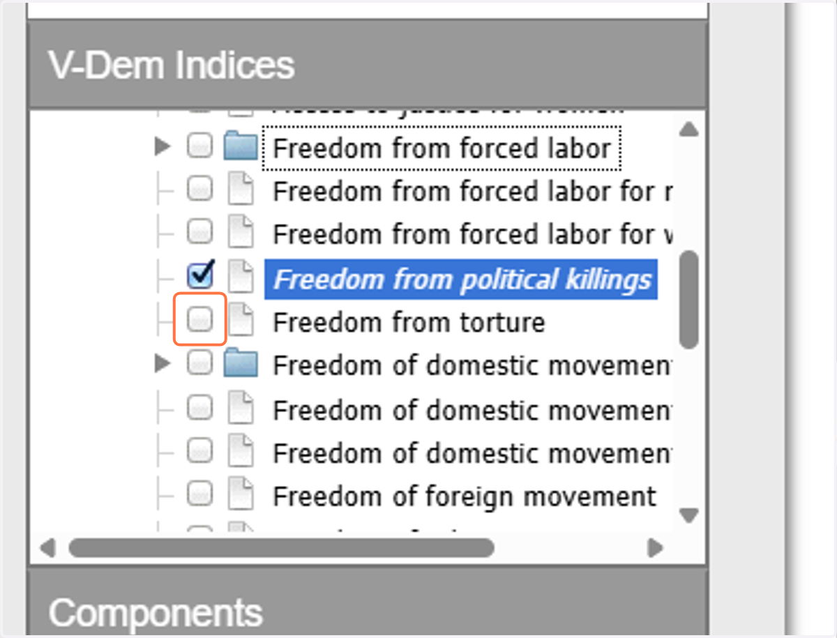 Click on Freedom from torture