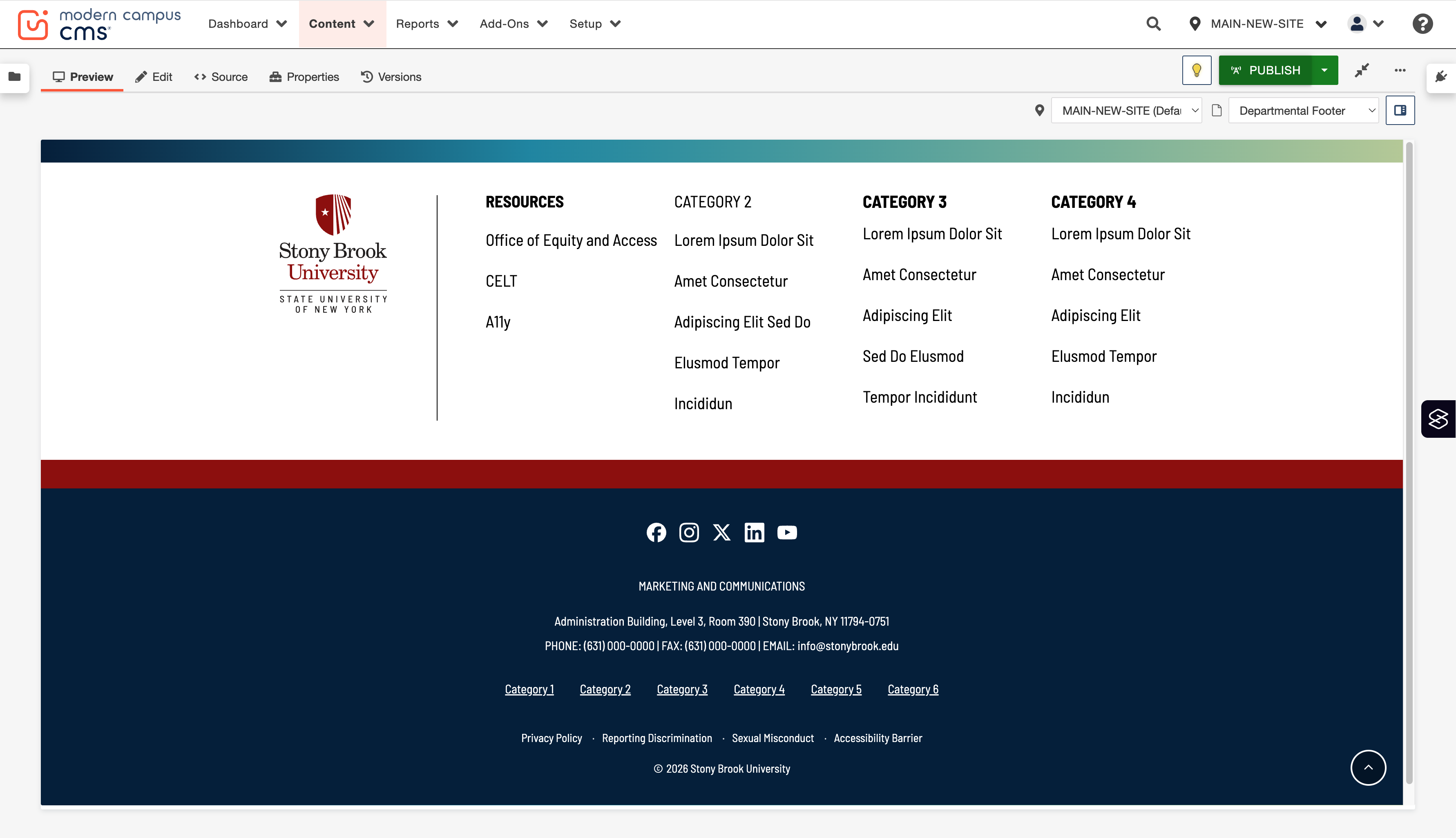 ...then PUBLISH to push changes live. Great job!