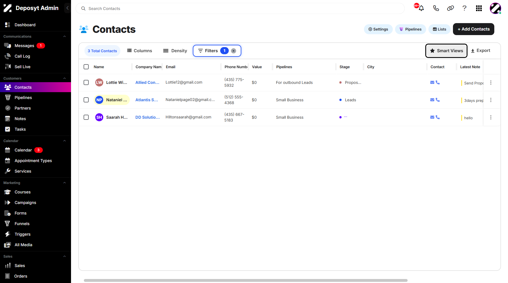 Step 2: Go to Smart Views and click on it.