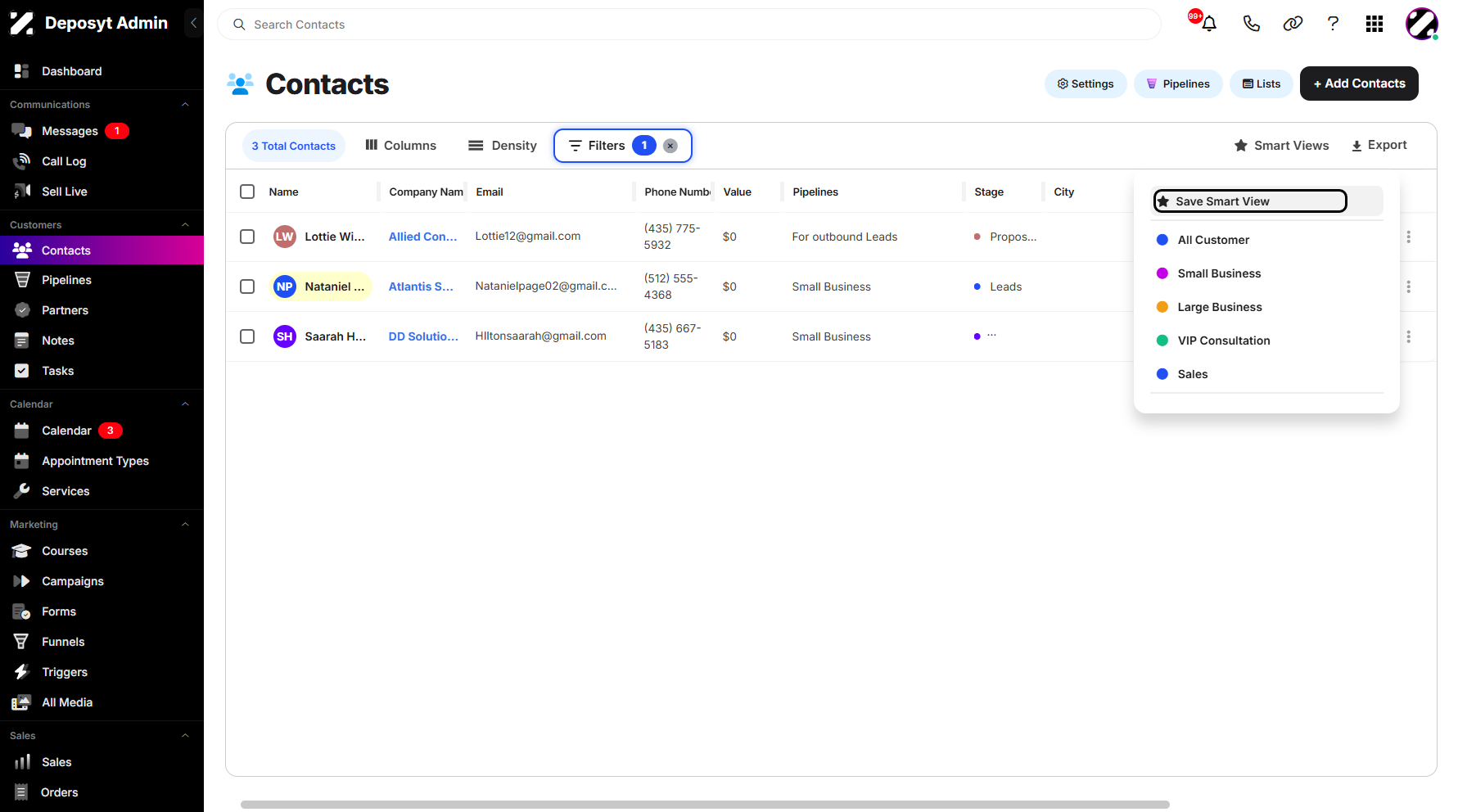 Step 5: You can edit or delete any saved Smart View as needed.