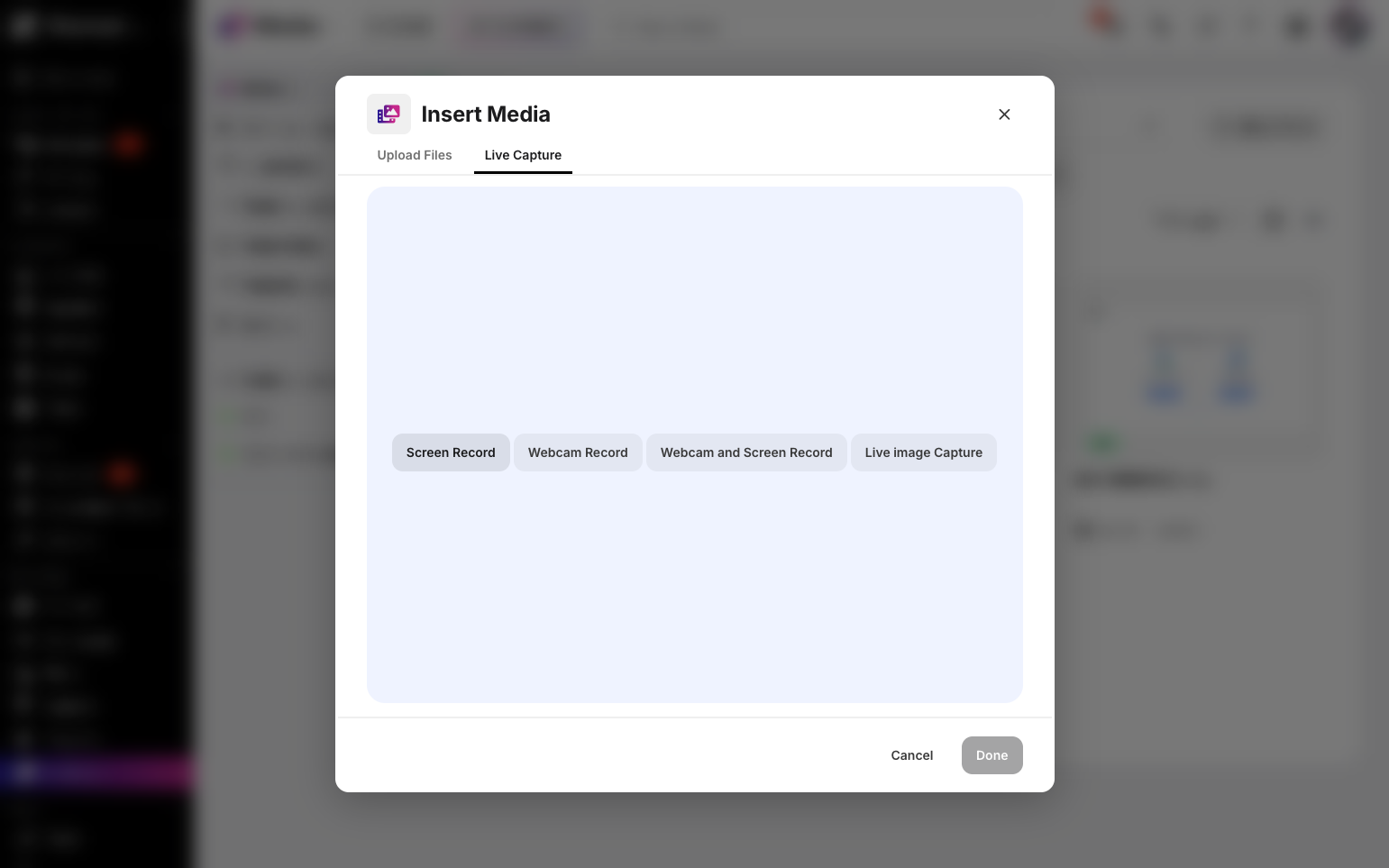 Step 5: Click On Screen Record.