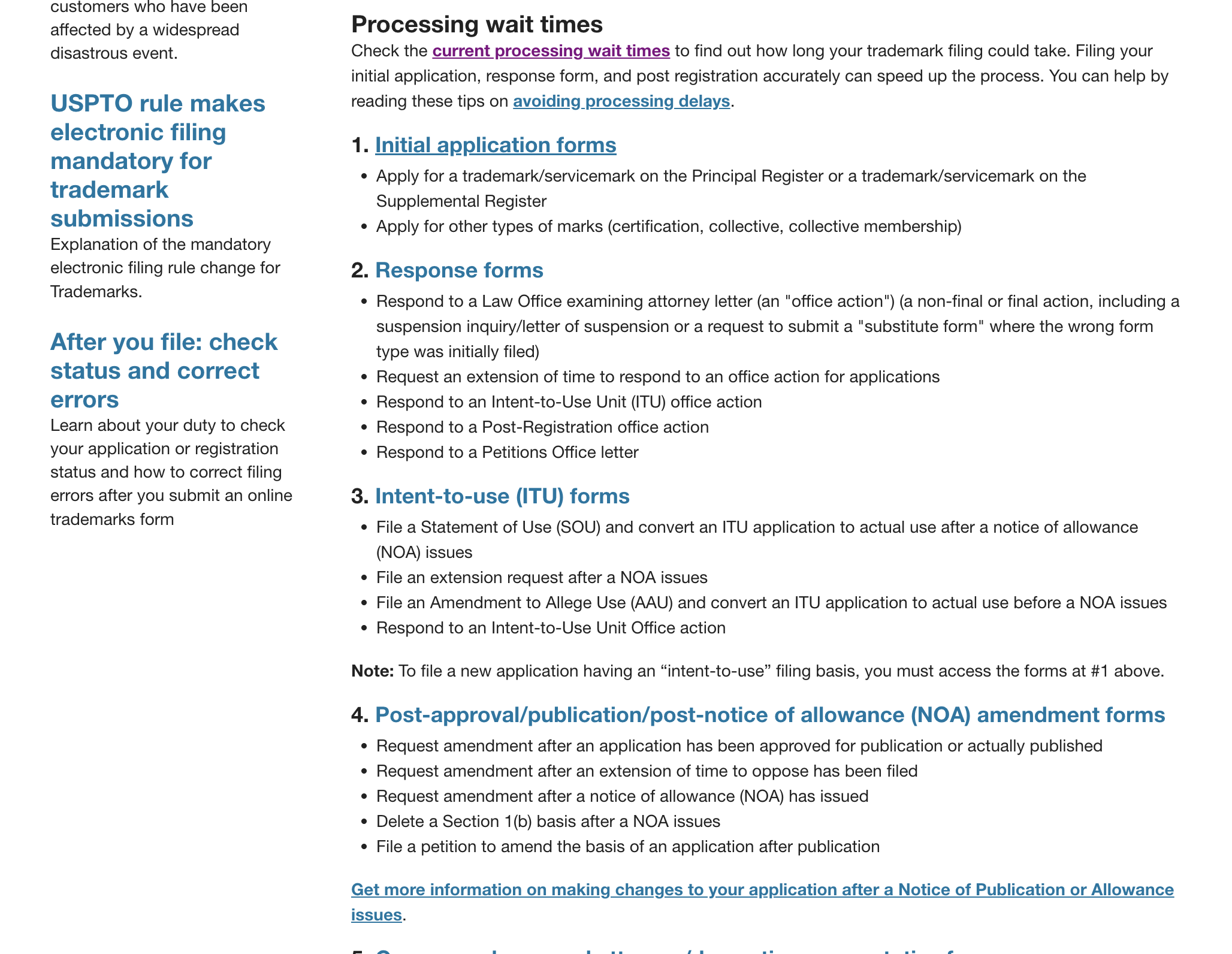 Click on Initial Application Forms