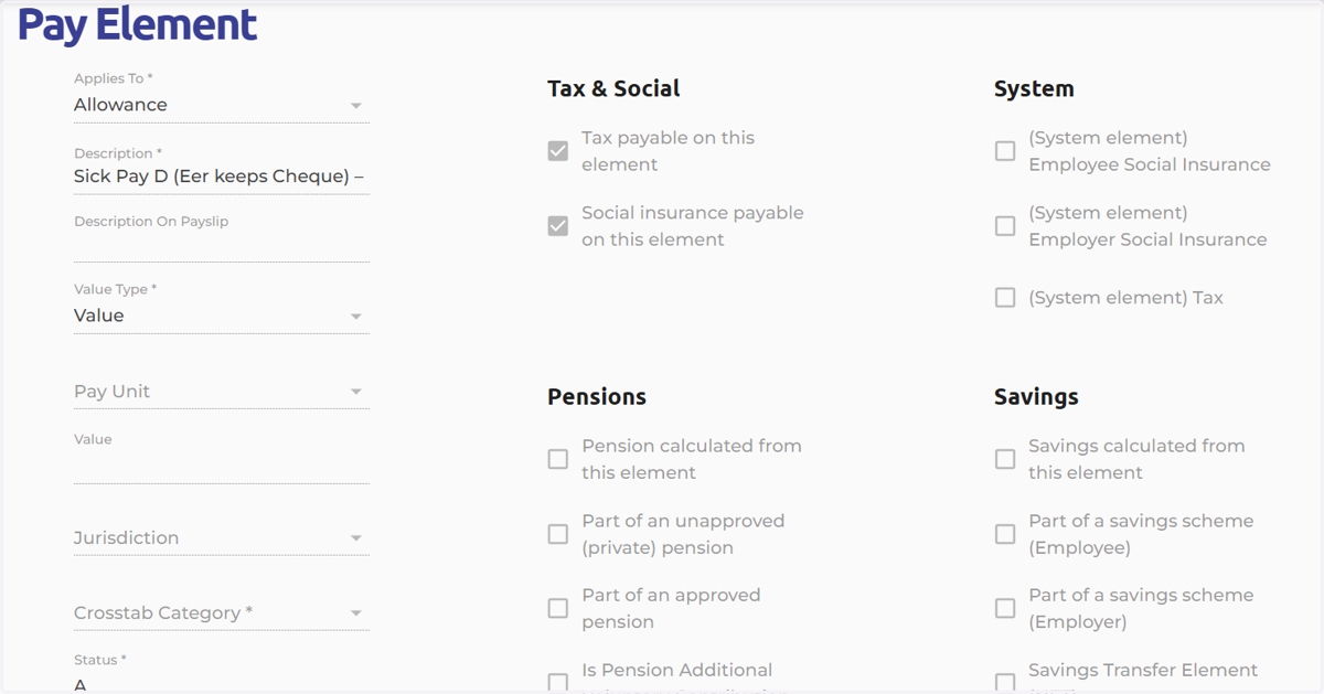 Sick Pay D (Eer Keeps Cheque)- NEGATIVE ALLOWANCE