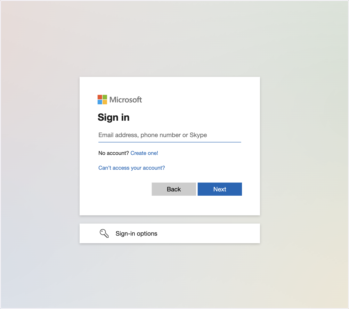 Complete the authentication process by signing into your outlook account and granting the necessary access.