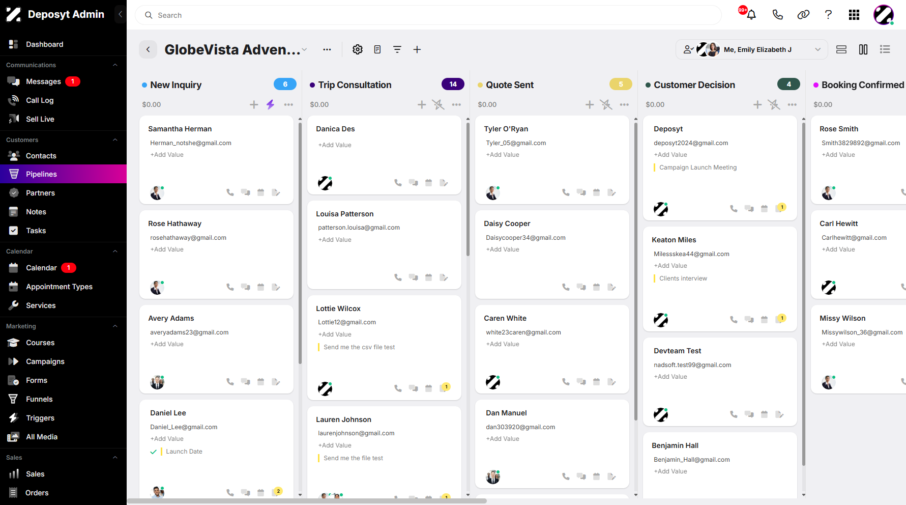 Step 1: From the selected pipeline, you will see a navigation button above the stage on the right-hand side.