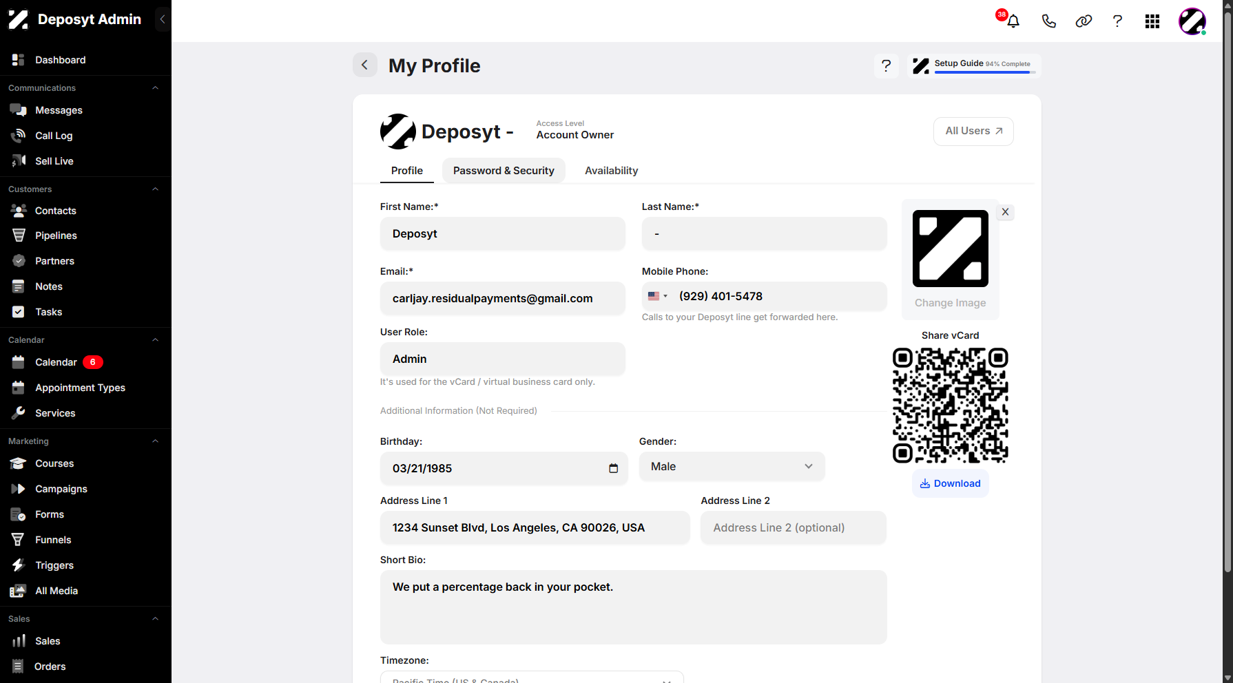 Step 6: Click Password & Security to access and navigate to it.