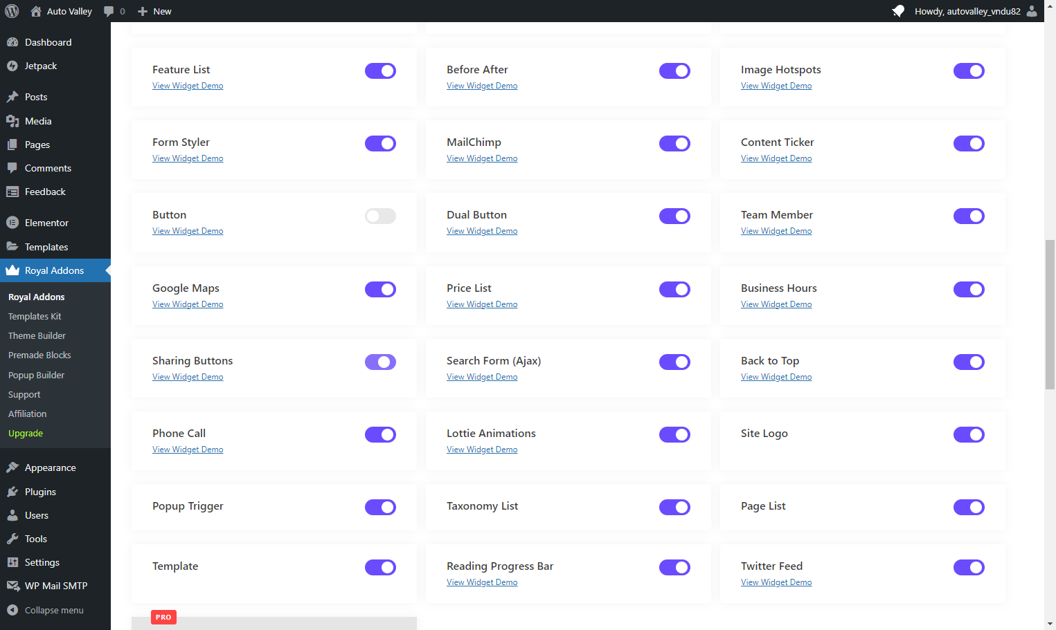 Uncheck Sharing Buttons