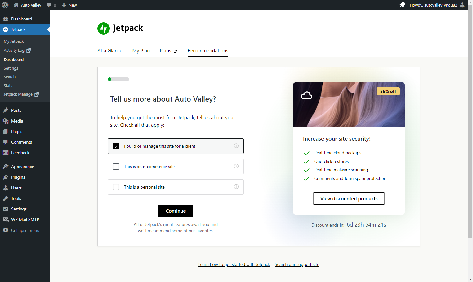 Check I build or manage this site for a client