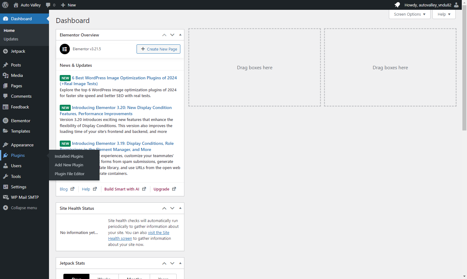 Navigate back to the Plugins Section in the Main menu