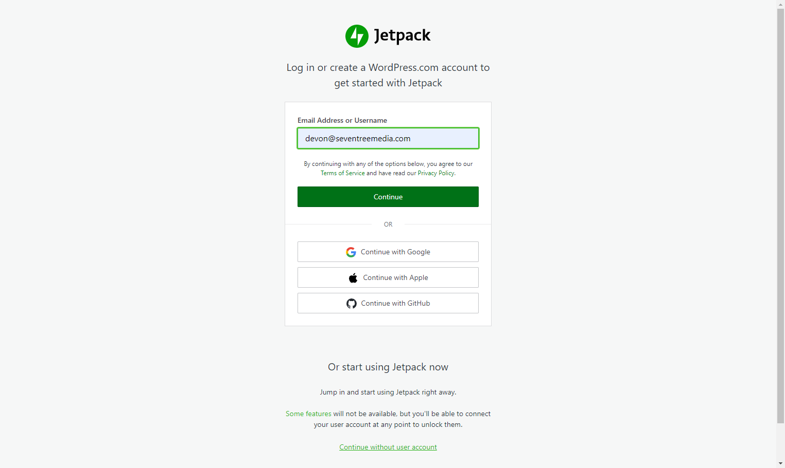 Click on Continue