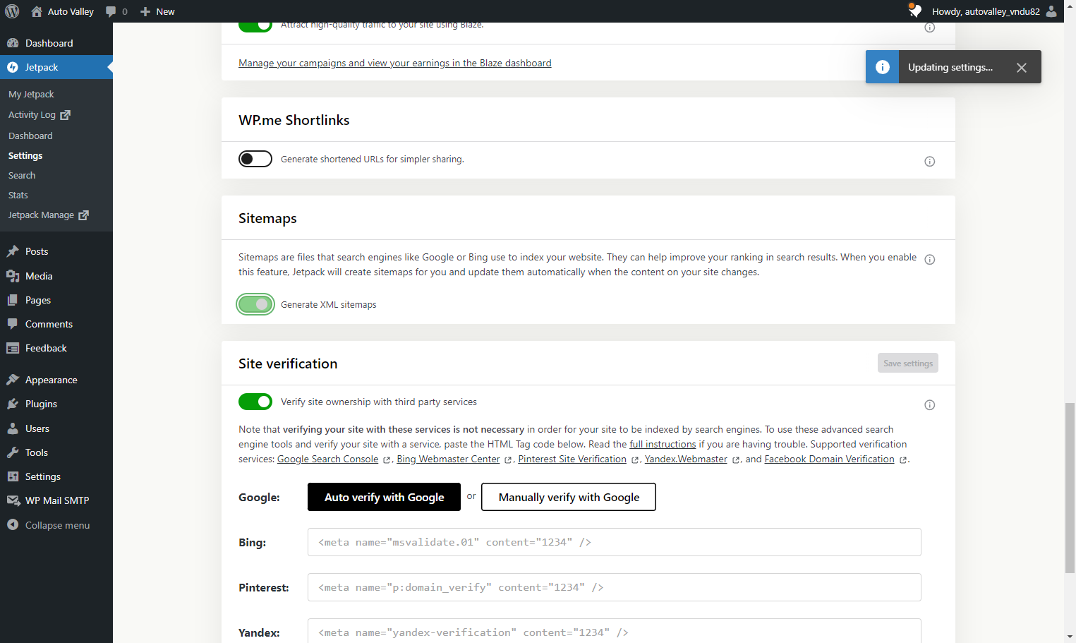Check Generate XML sitemaps