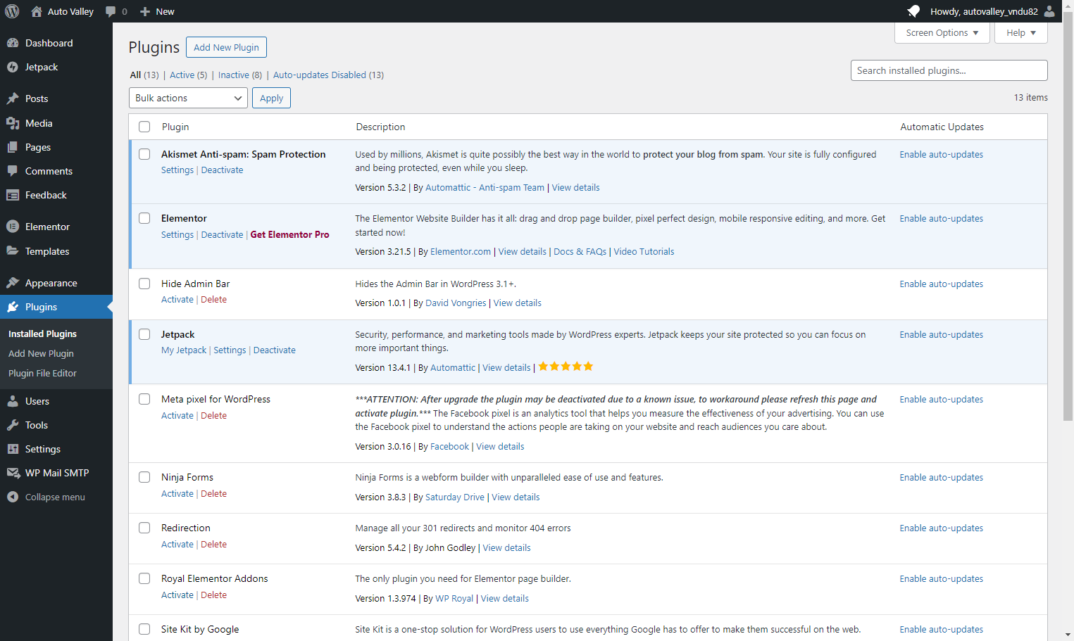 Locate the Royal Elementor Addons plugin and click on Activate