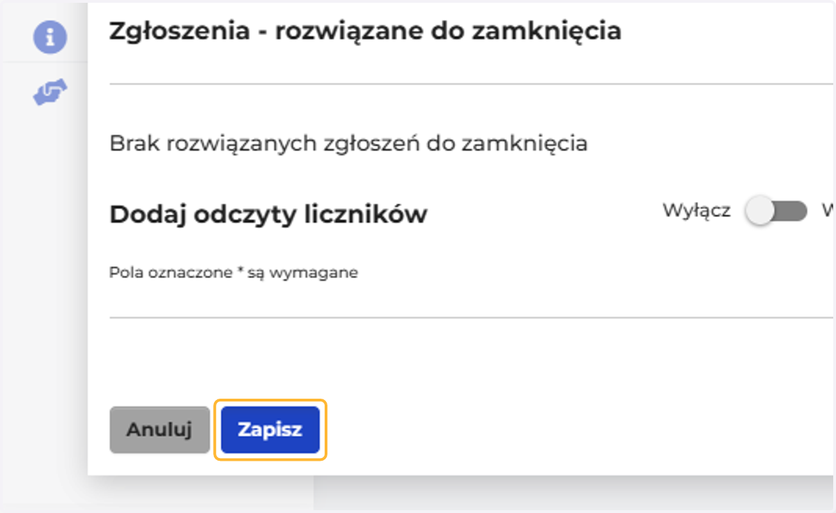 Po zakończeniu kontroli kliknij Zapisz