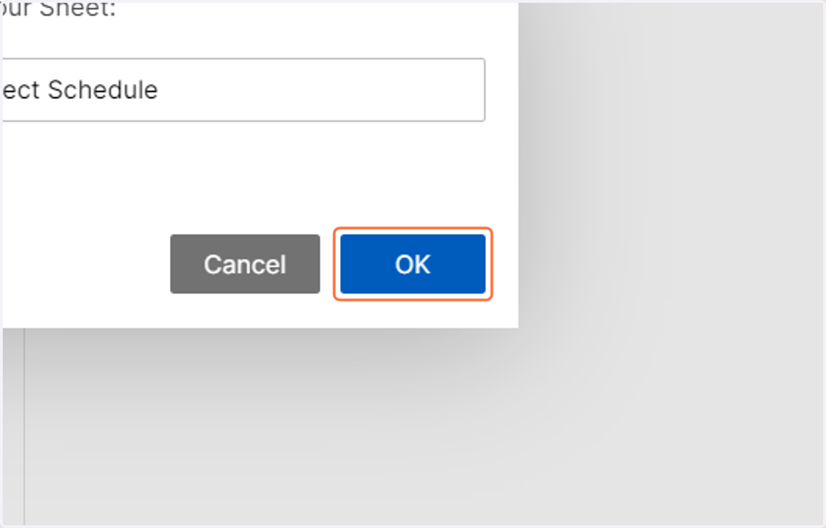 Click on OK