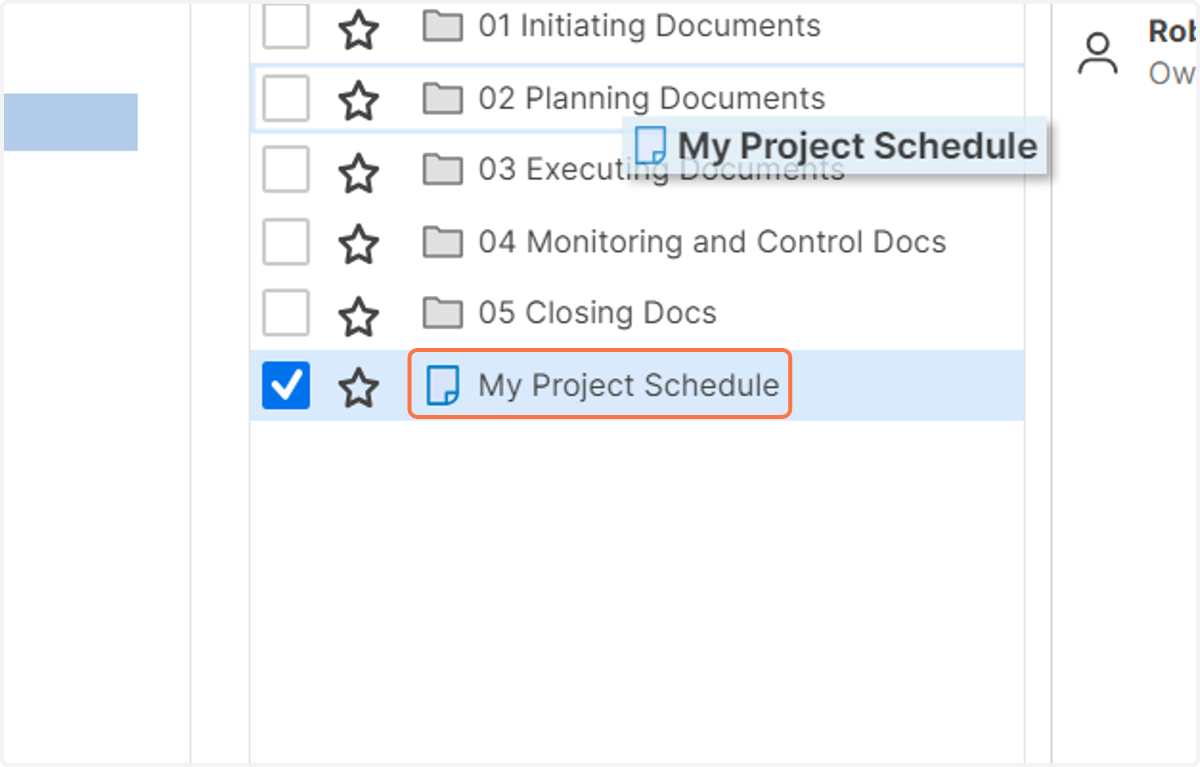 Drag highlighted link