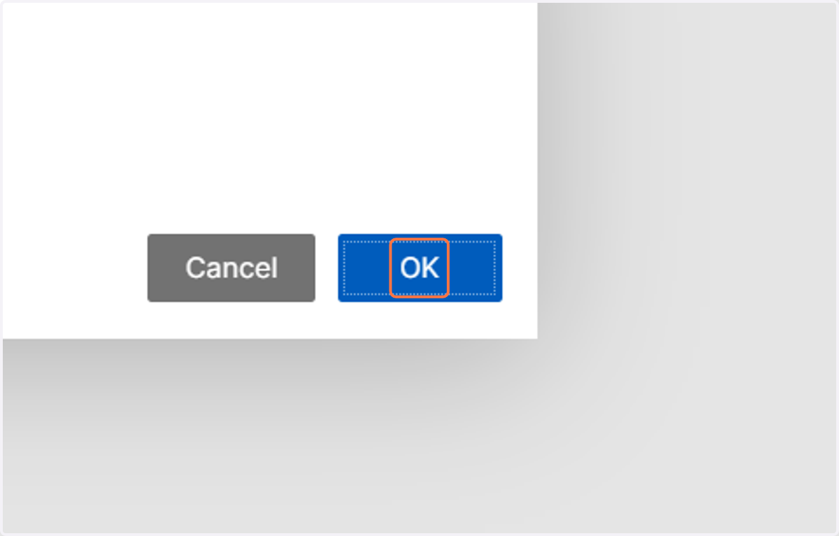 Click on OK