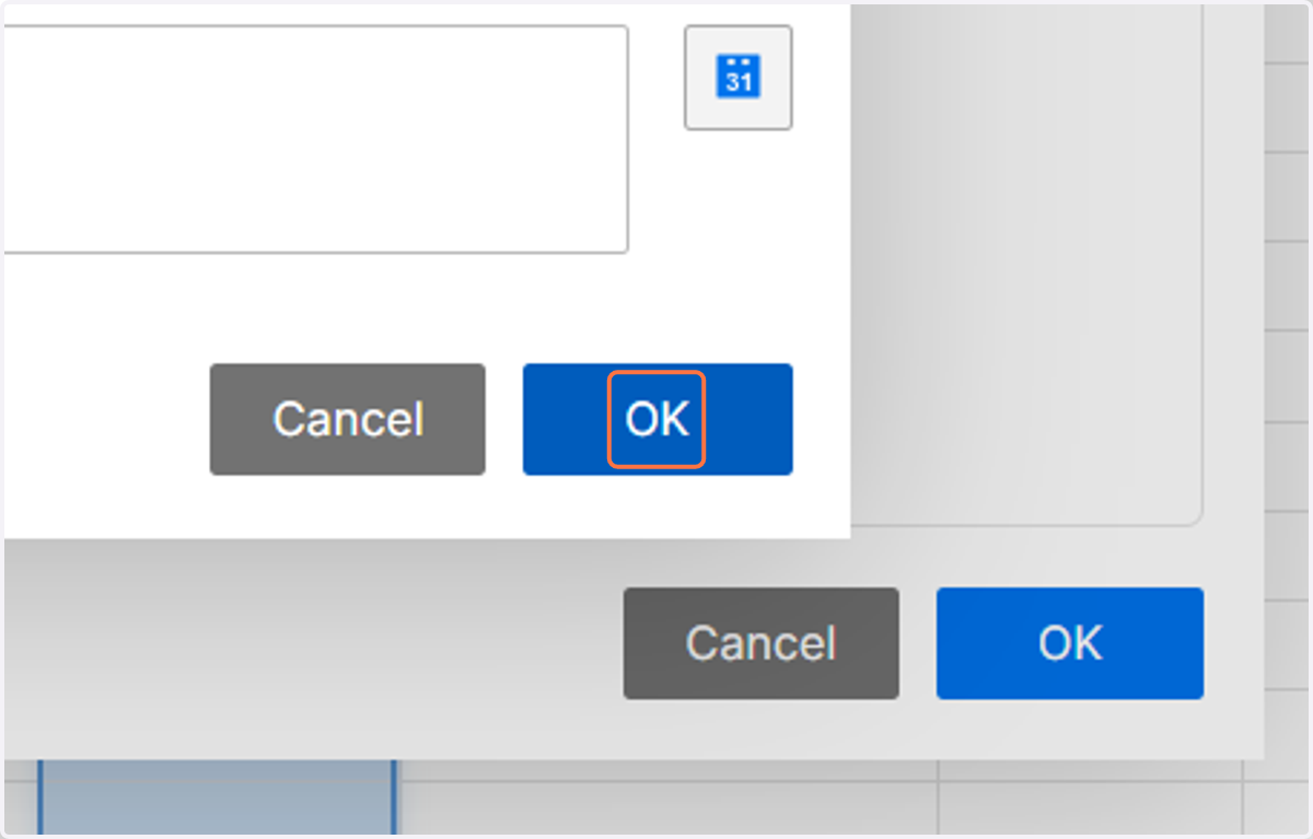 Click on OK
