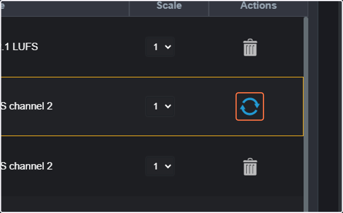 Click on the Restore icon. Your event will display again in the list