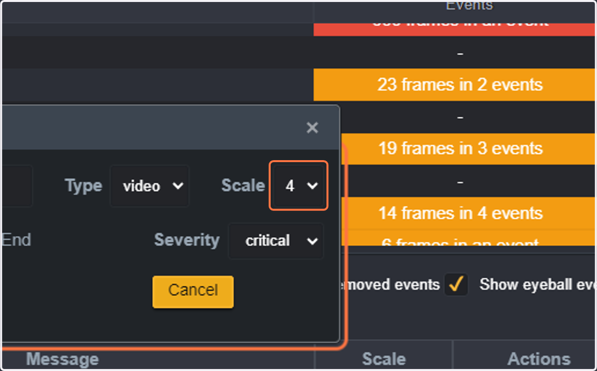 Scale is a customizable severity level you can use for your own purposes. We will Select 4