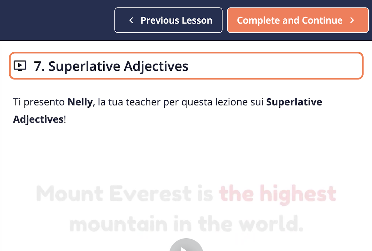 Click on   7. Superlative Adjectives…