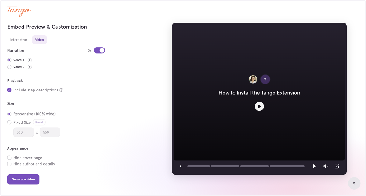 Customize your video.
