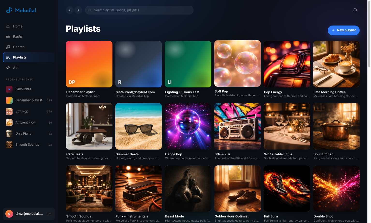 Click on Soft Pop…or any other playlist.