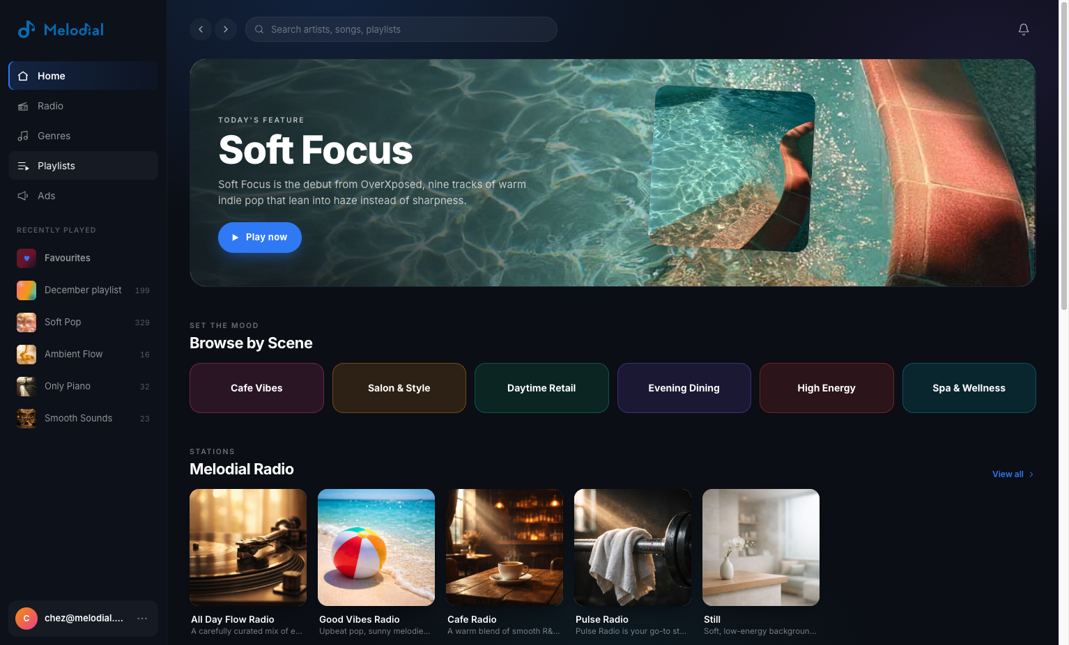 Click on Playlists