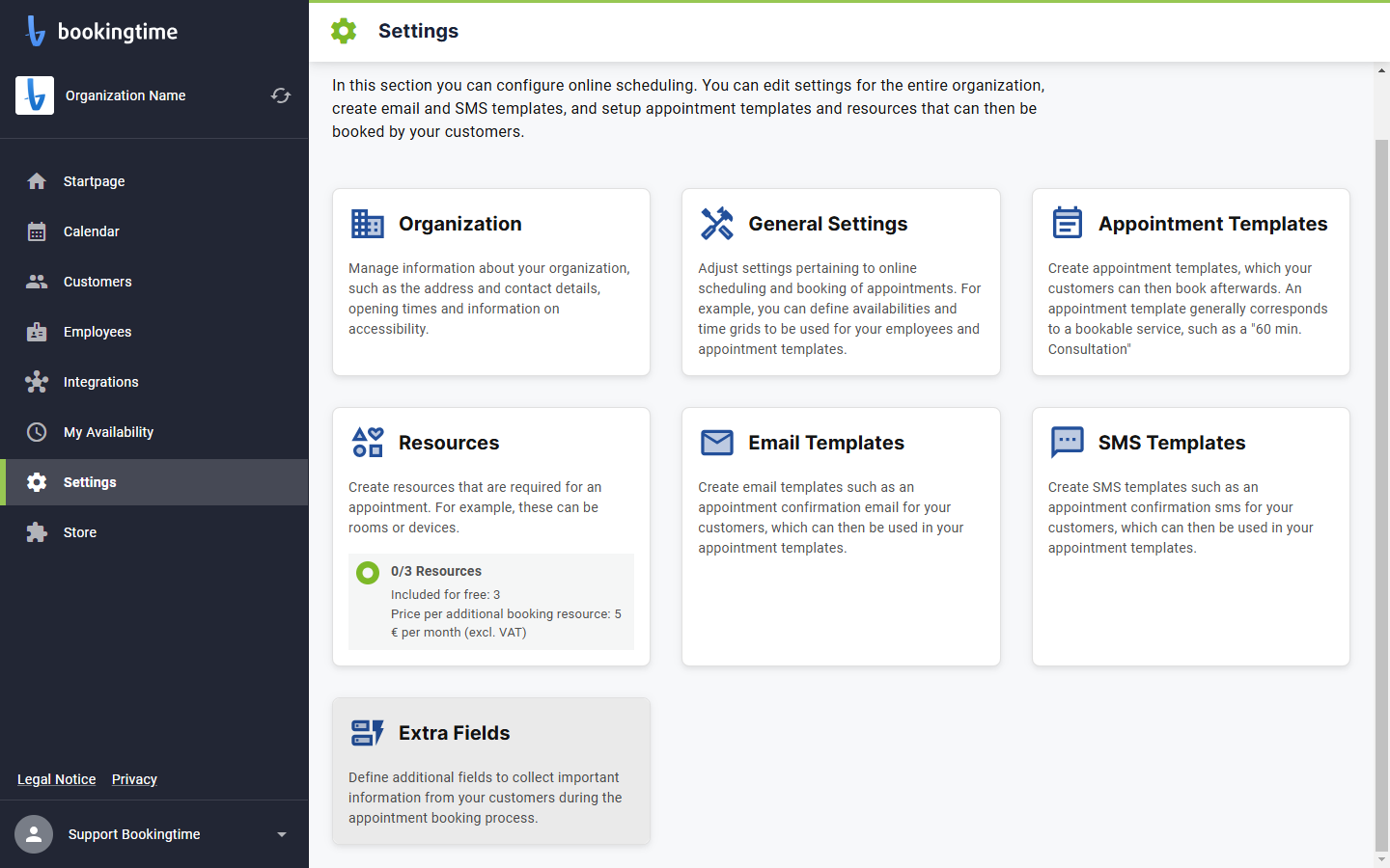 Click on Extra Fields
