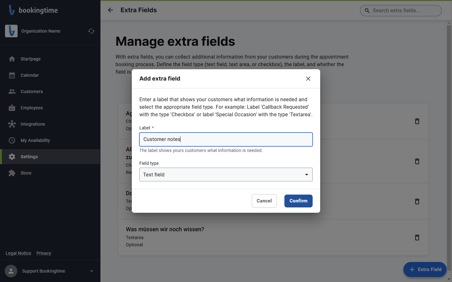 Click on Confirm