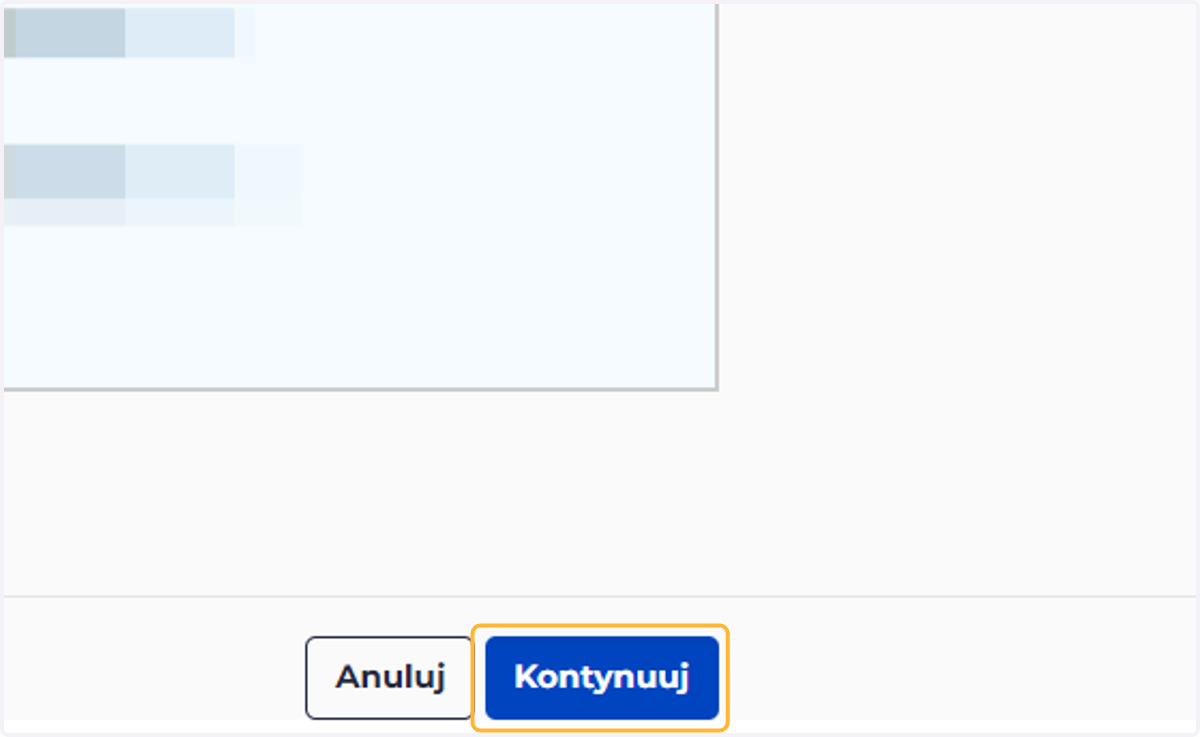 Następnie przejdź dalej